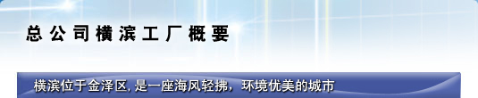 总公司横滨工厂概要